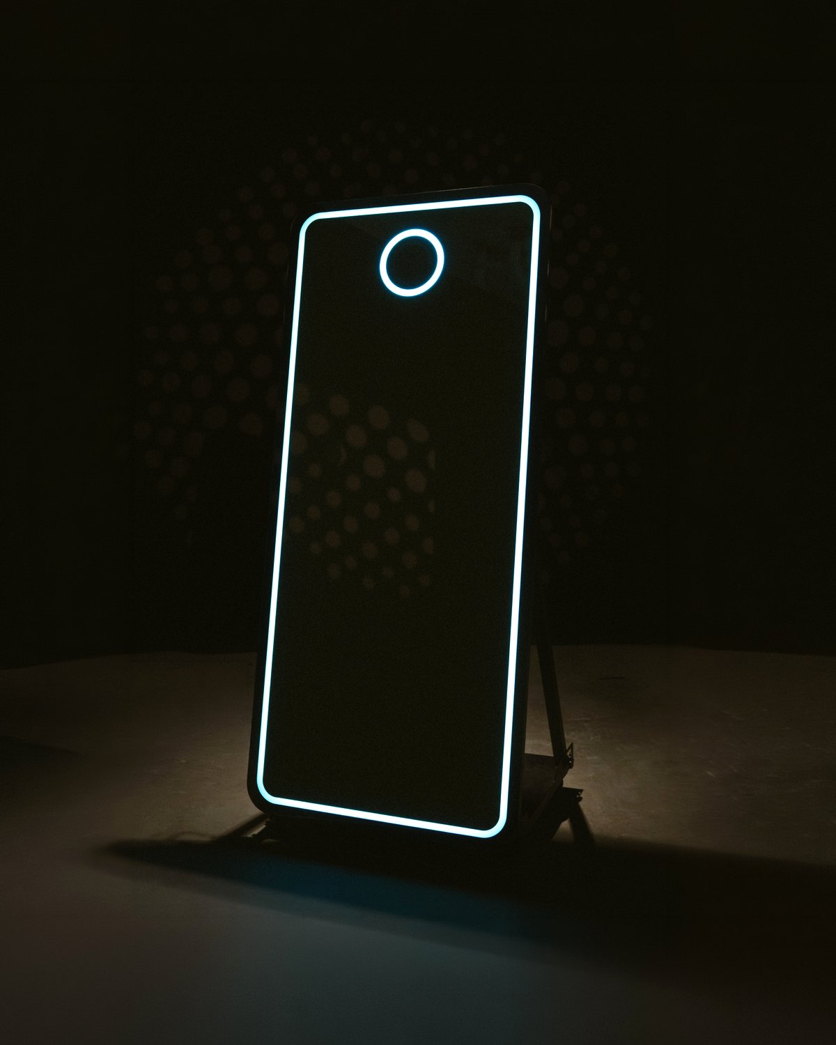 Full-length mirror photo booth available from DJ Lobo